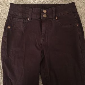 Soft dark plum jeans